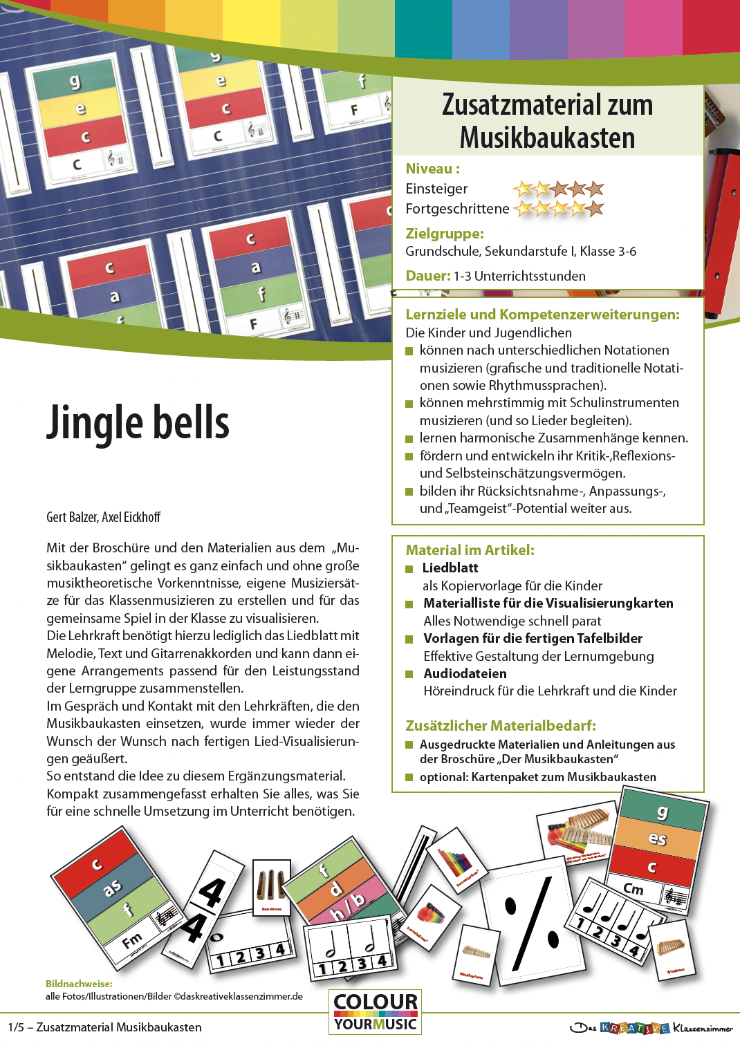 Jingle bells - Zusatzmaterial Musikbaukasten