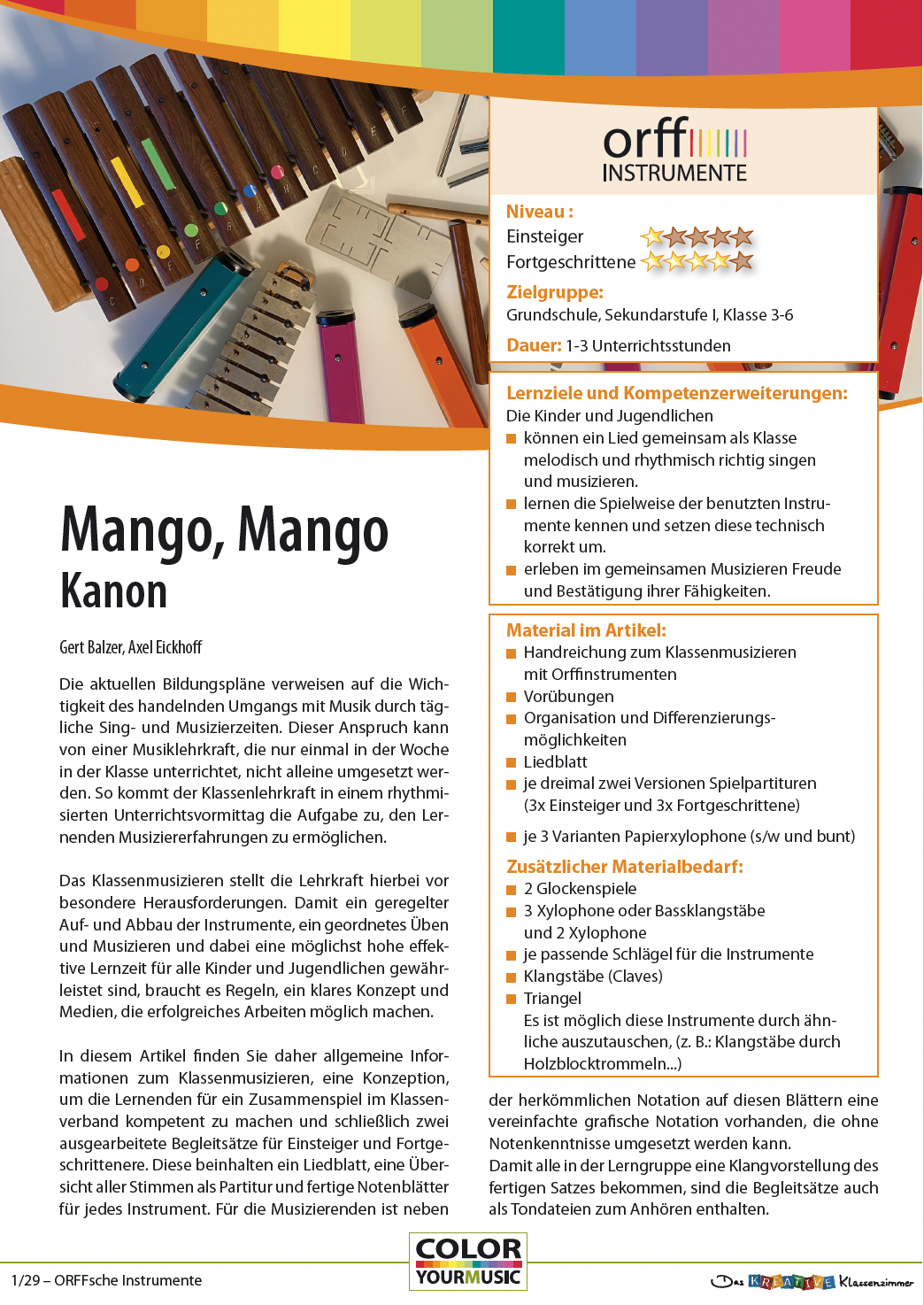 Mango, Mango - Orff